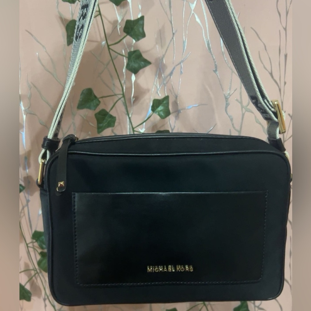 Michael Kors Black and Gold Crossbody Bag